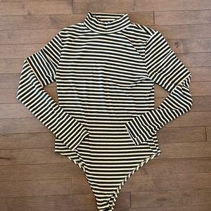 NWOT Jackson Rowe Striped Bodysuit